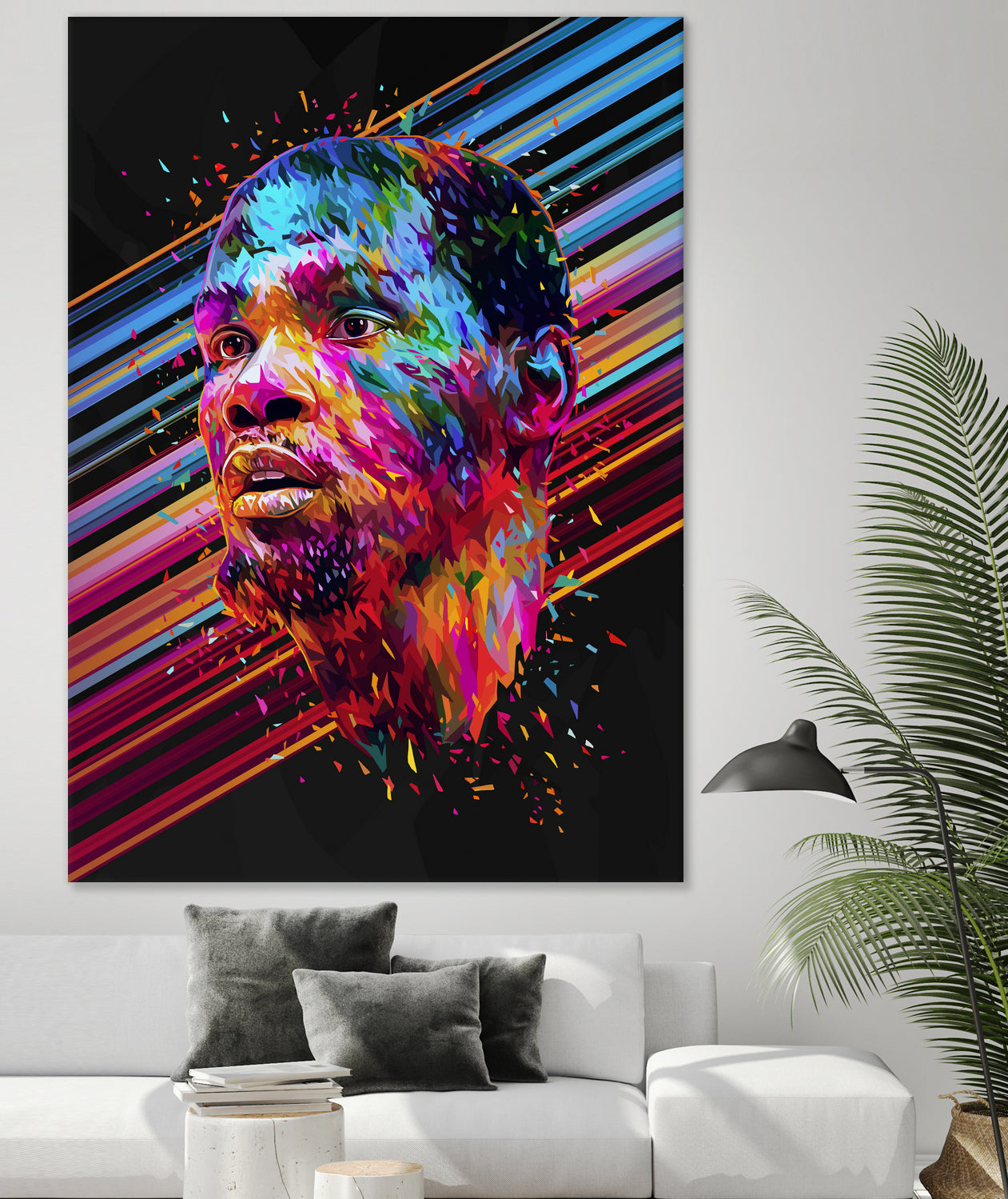 Kevin Durant by Alessandro Pautasso on GIANT ART - blue digital painting