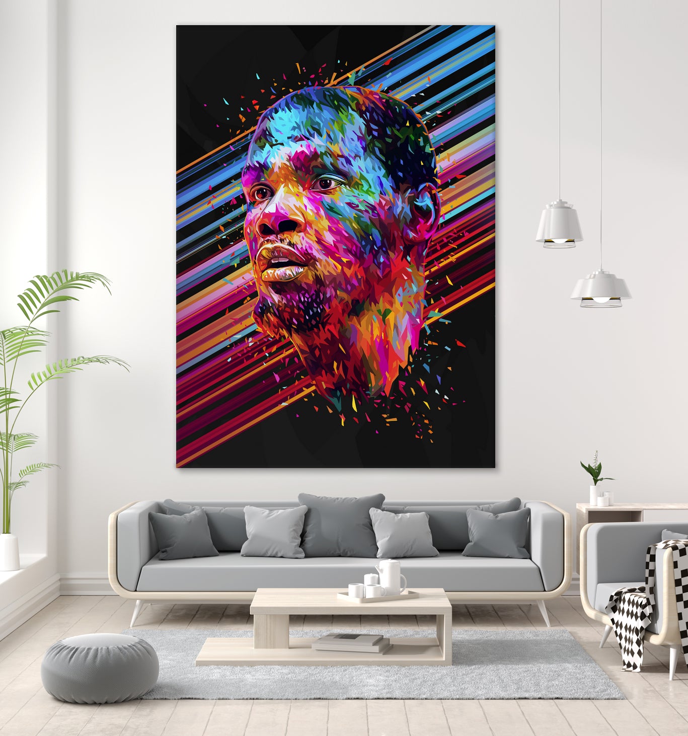 Kevin Durant by Alessandro Pautasso on GIANT ART - blue digital painting