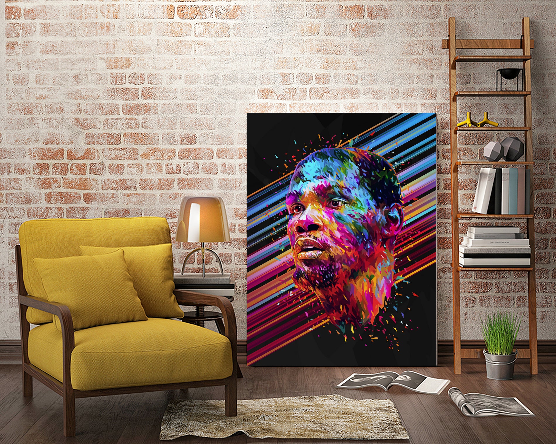 Kevin Durant by Alessandro Pautasso on GIANT ART - blue digital painting