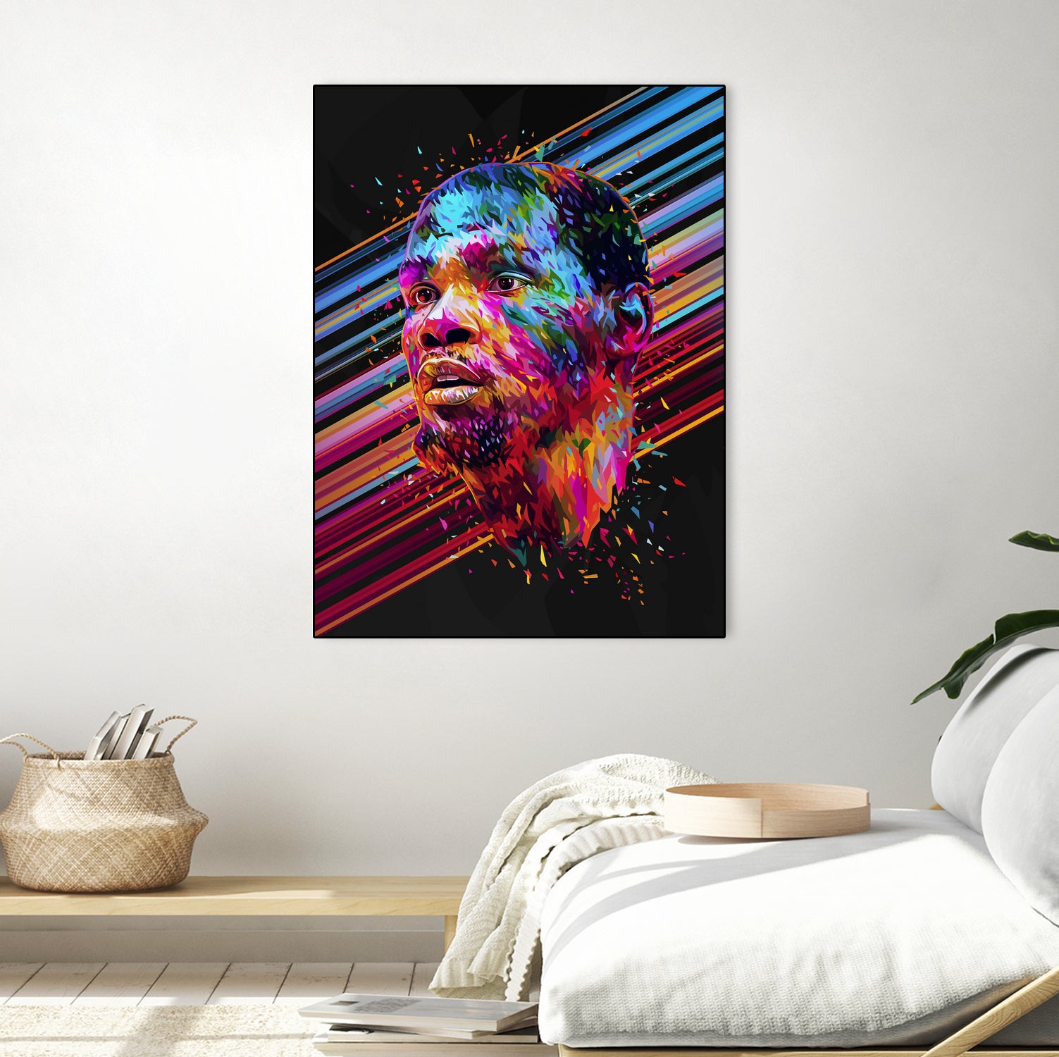 Kevin Durant by Alessandro Pautasso on GIANT ART - blue digital painting