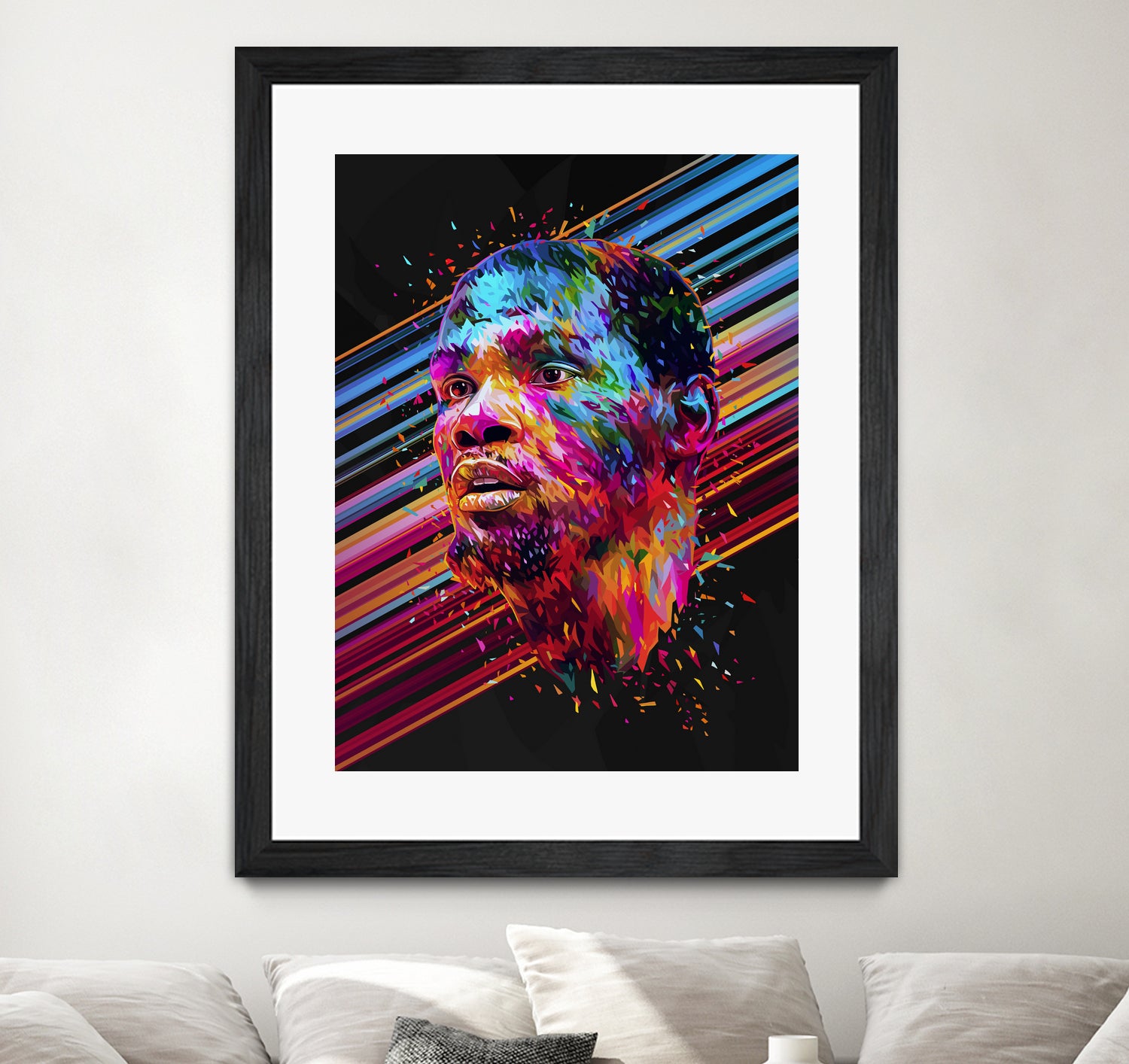 Kevin Durant by Alessandro Pautasso on GIANT ART - blue digital painting