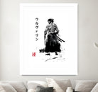 Immortal Samurai sumi-e by Antonio Camarena on GIANT ART - white digital painting