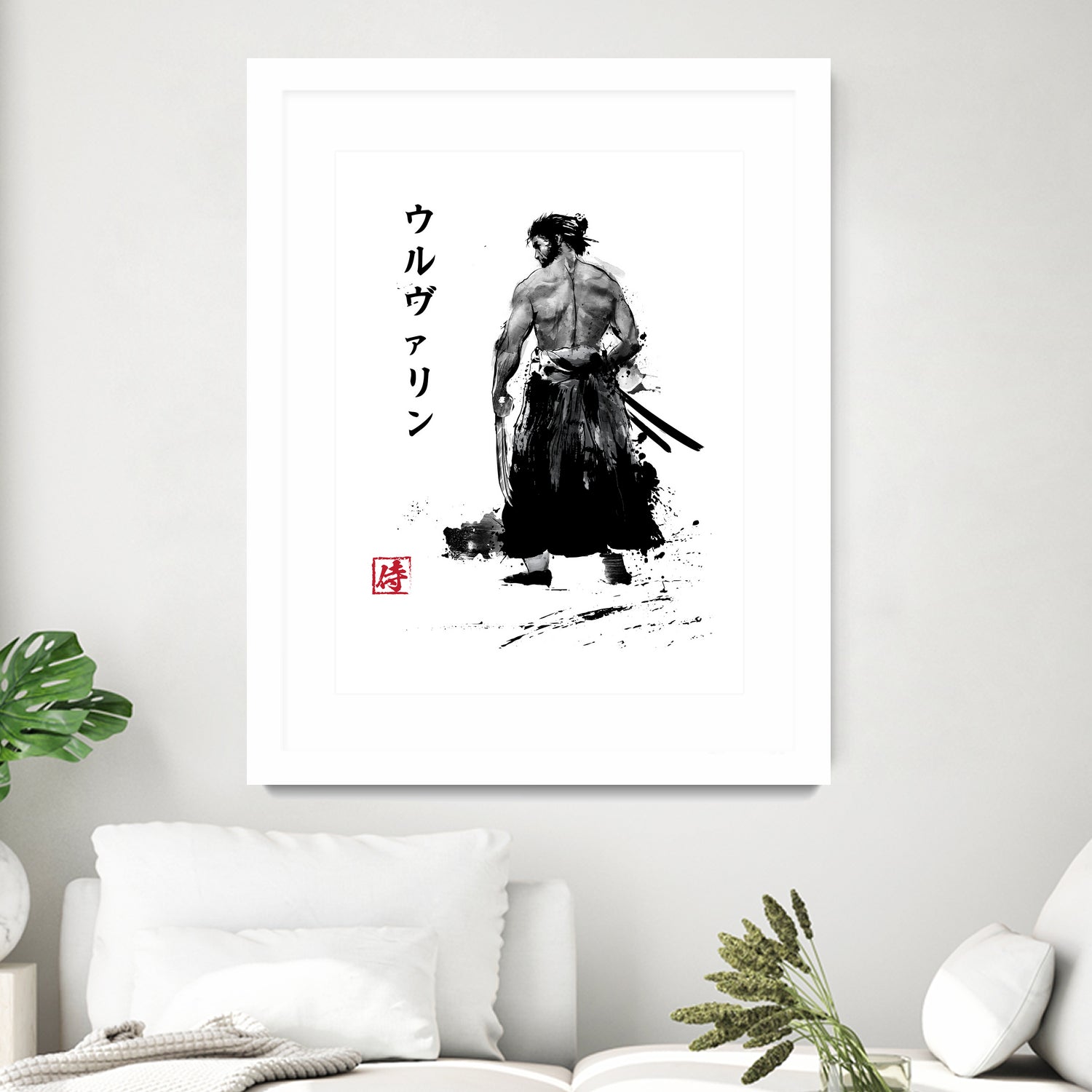 Immortal Samurai sumi-e by Antonio Camarena on GIANT ART - white digital painting