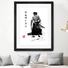 Immortal Samurai sumi-e by Antonio Camarena on GIANT ART - white digital painting