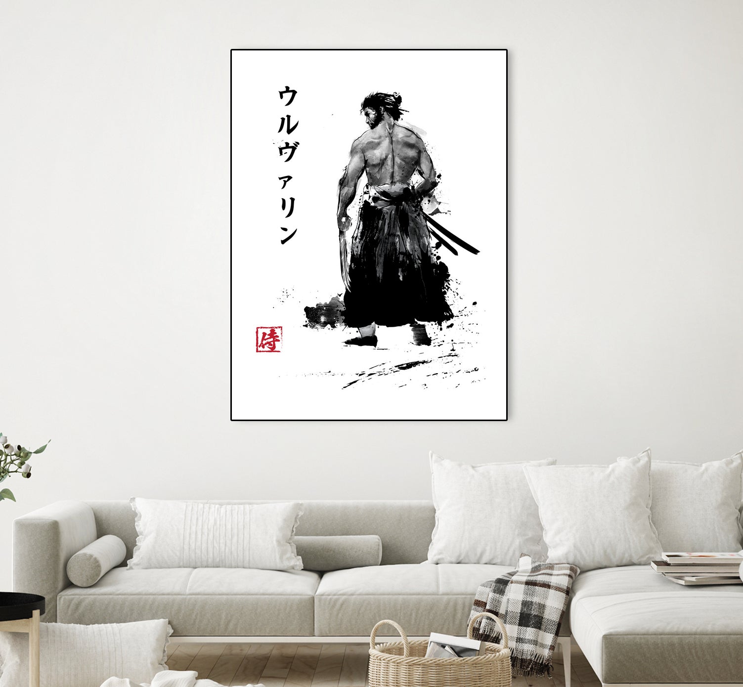 Immortal Samurai sumi-e by Antonio Camarena on GIANT ART - white digital painting