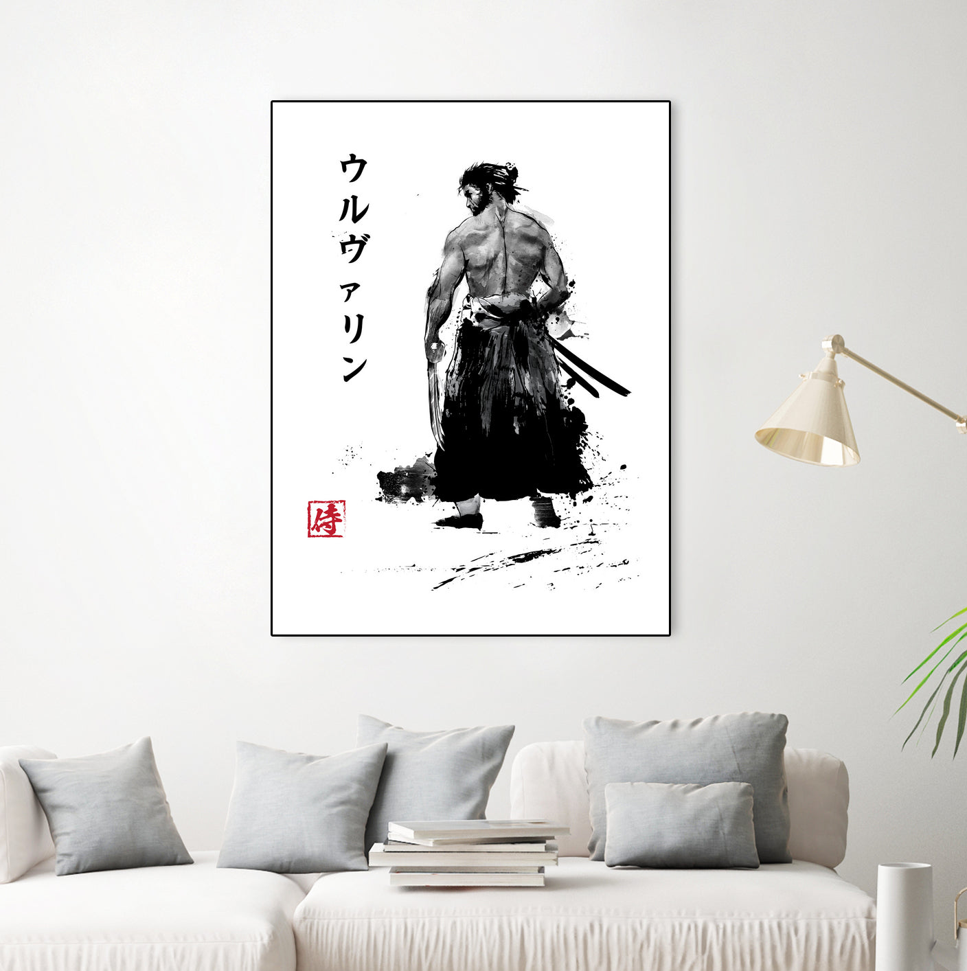 Immortal Samurai sumi-e by Antonio Camarena on GIANT ART - white digital painting