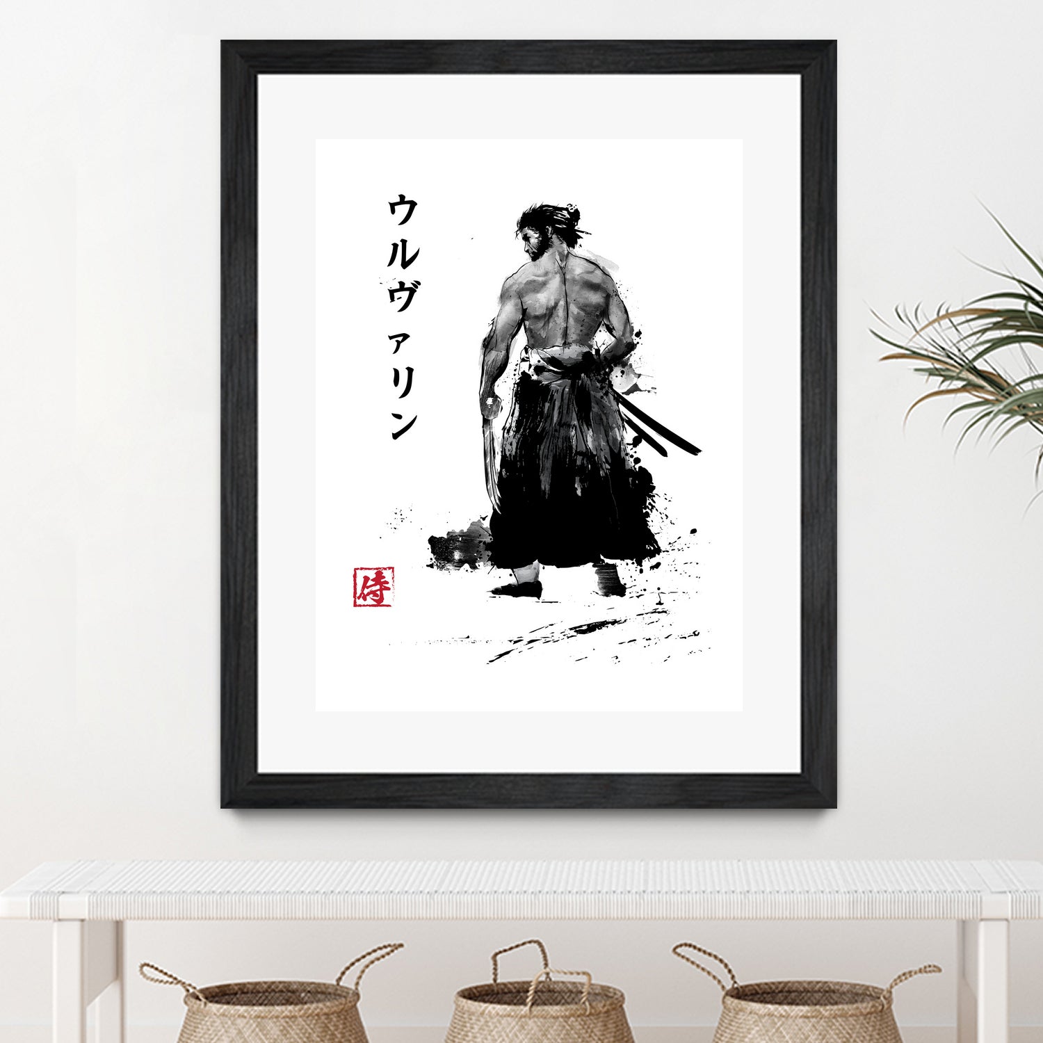 Immortal Samurai sumi-e by Antonio Camarena on GIANT ART - white digital painting