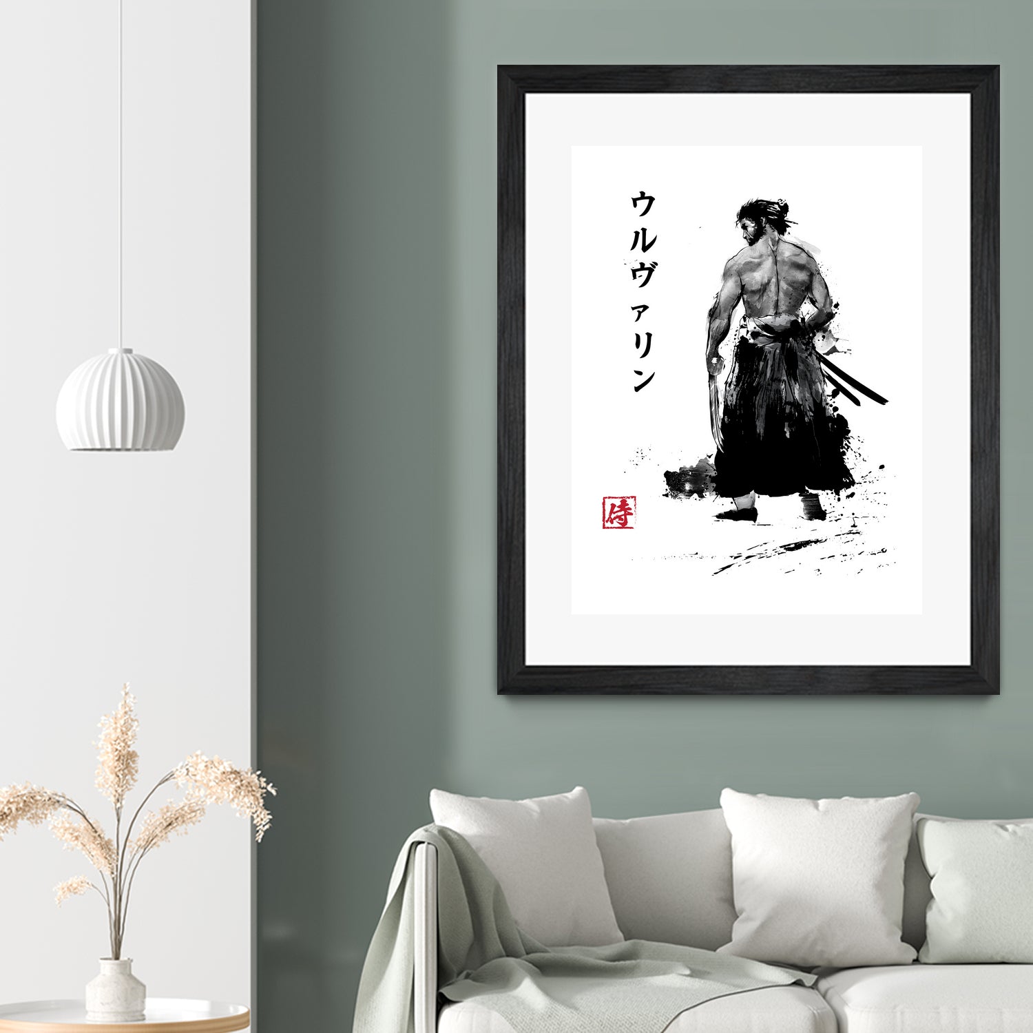 Immortal Samurai sumi-e by Antonio Camarena on GIANT ART - white digital painting