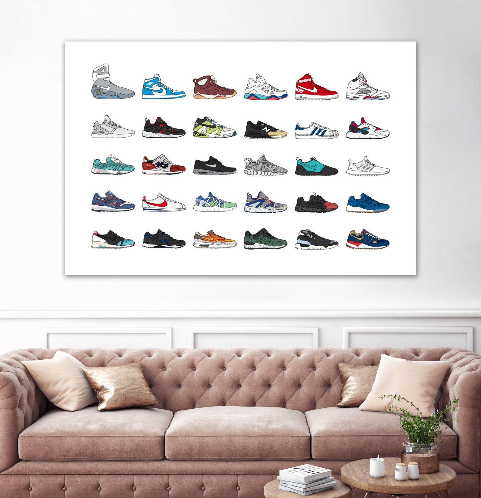 Assorted Sneaker by Herinson Alvarez on GIANT ART - white digital drawing