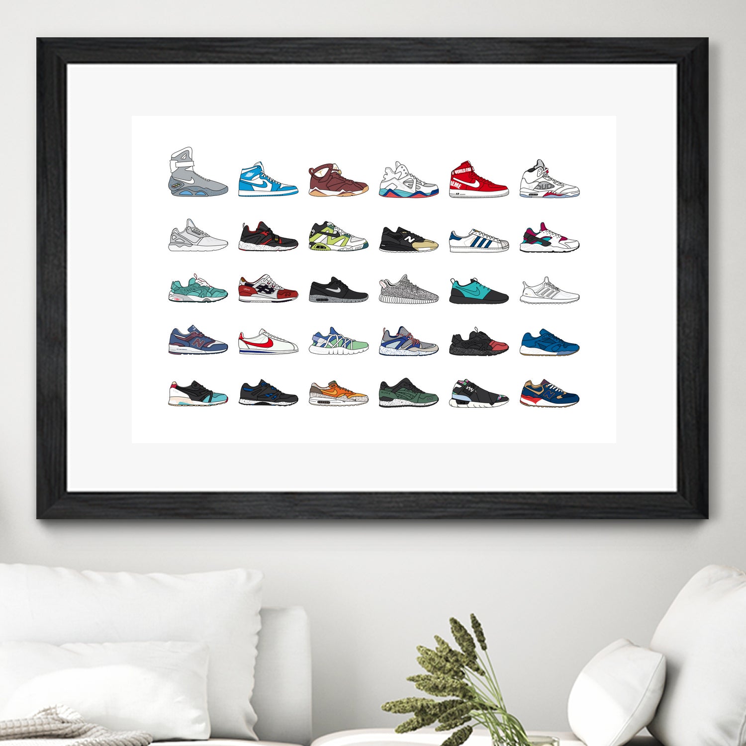 Assorted Sneaker by Herinson Alvarez on GIANT ART - white digital drawing