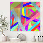 STRIPES II by Anthony Foronda on GIANT ART - pink vector illustration