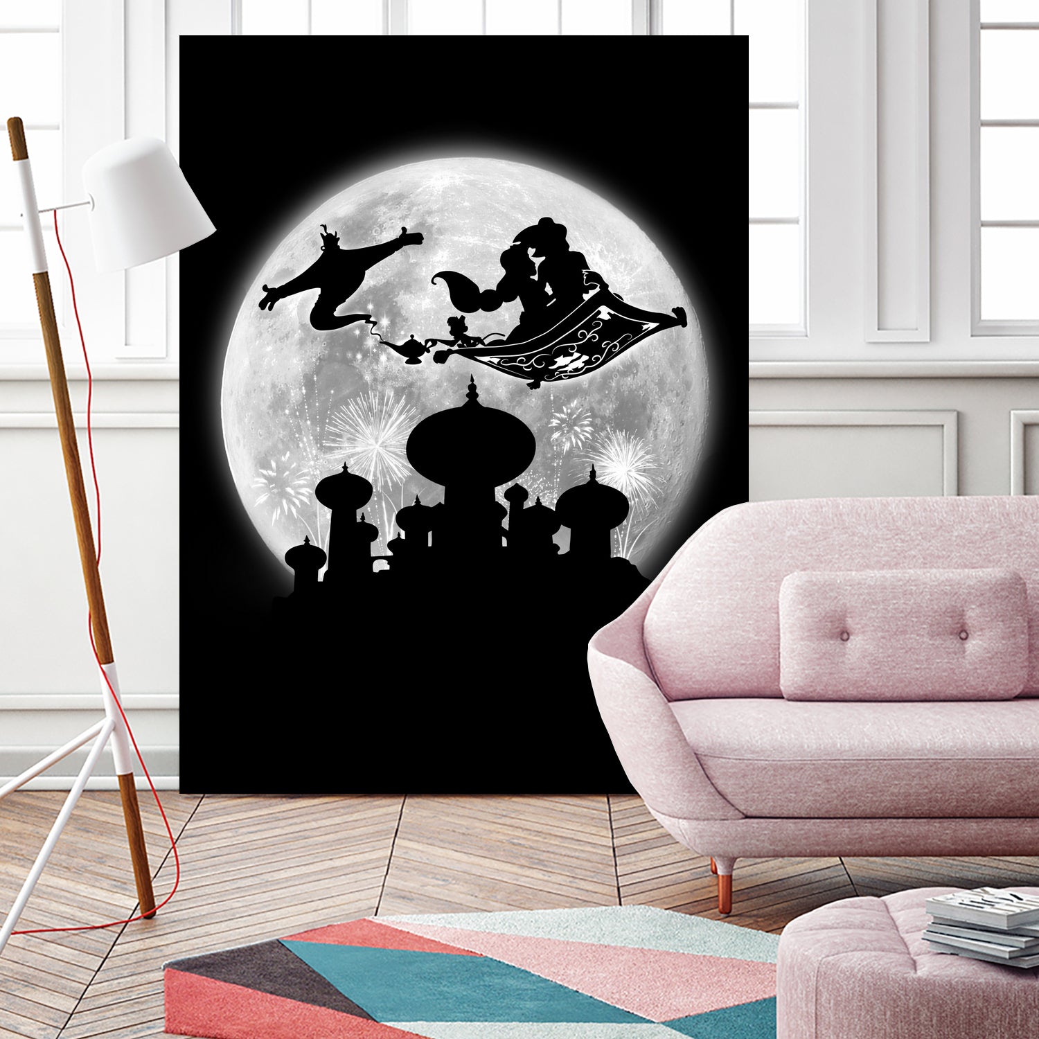 Full moon over Agrabah by Antonio Camarena on GIANT ART - black digital painting