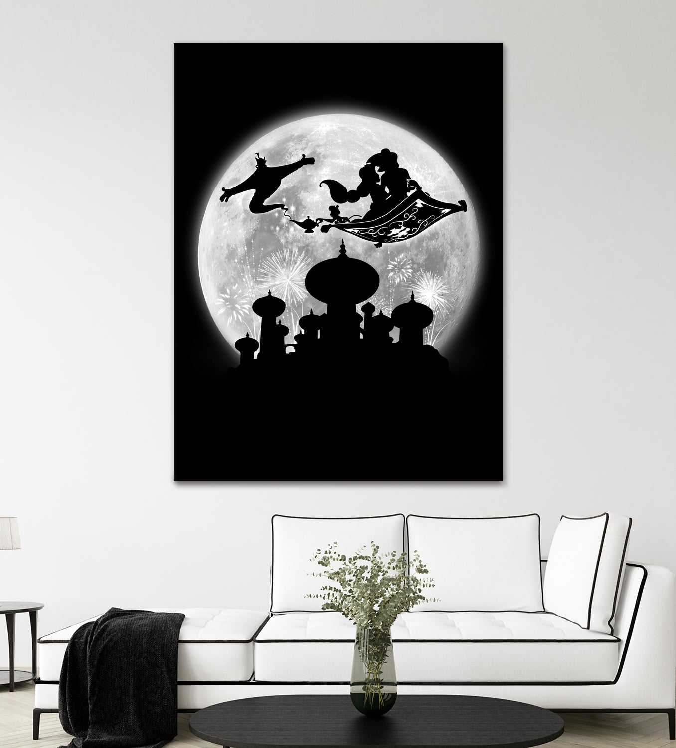 Full moon over Agrabah by Antonio Camarena on GIANT ART - black digital painting