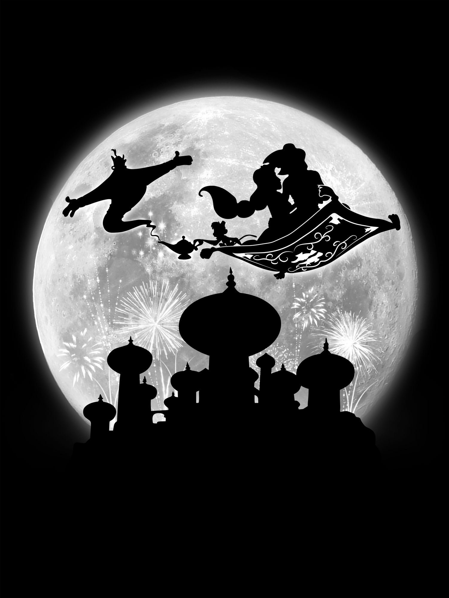 Full moon over Agrabah by Antonio Camarena on GIANT ART - black digital painting