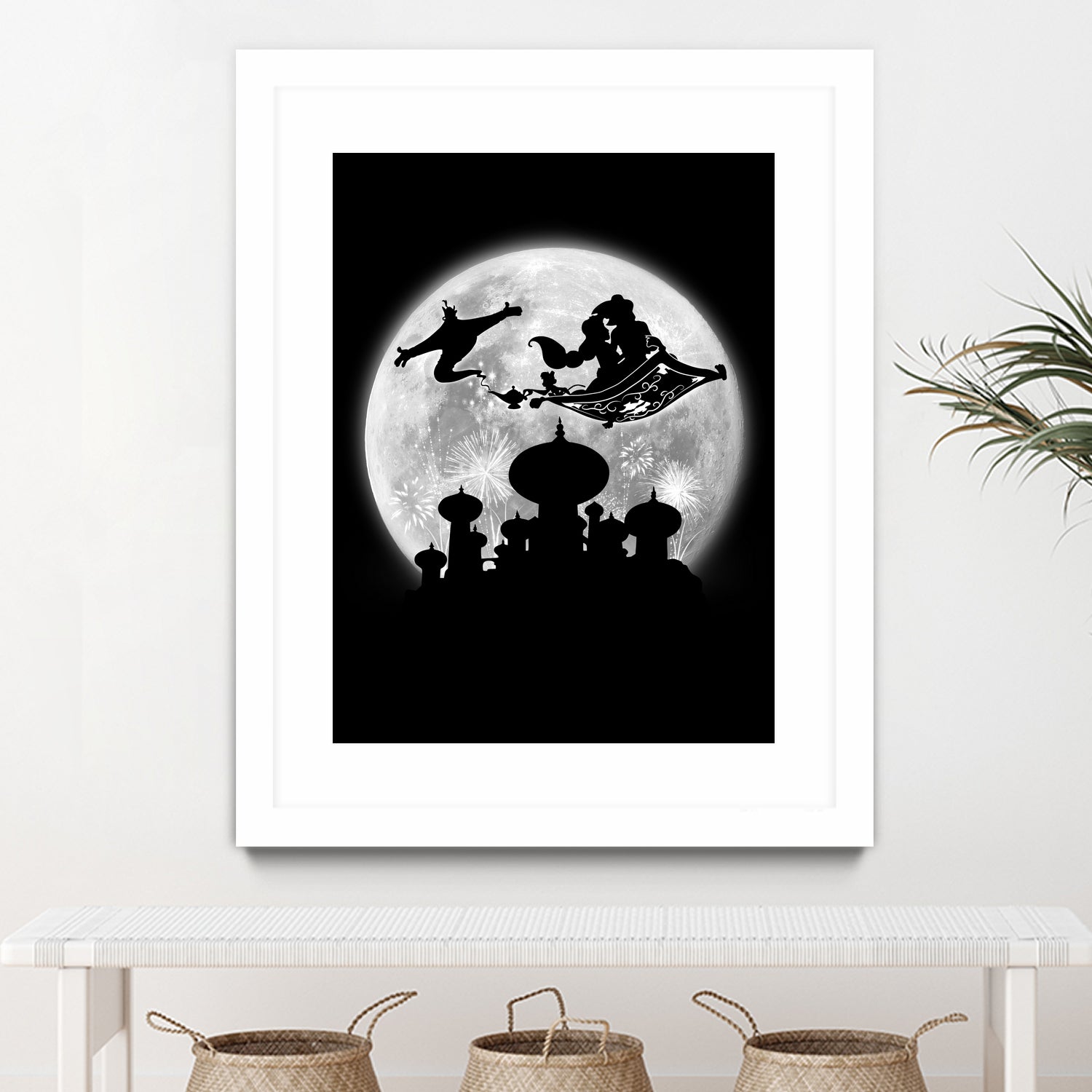 Full moon over Agrabah by Antonio Camarena on GIANT ART - black digital painting