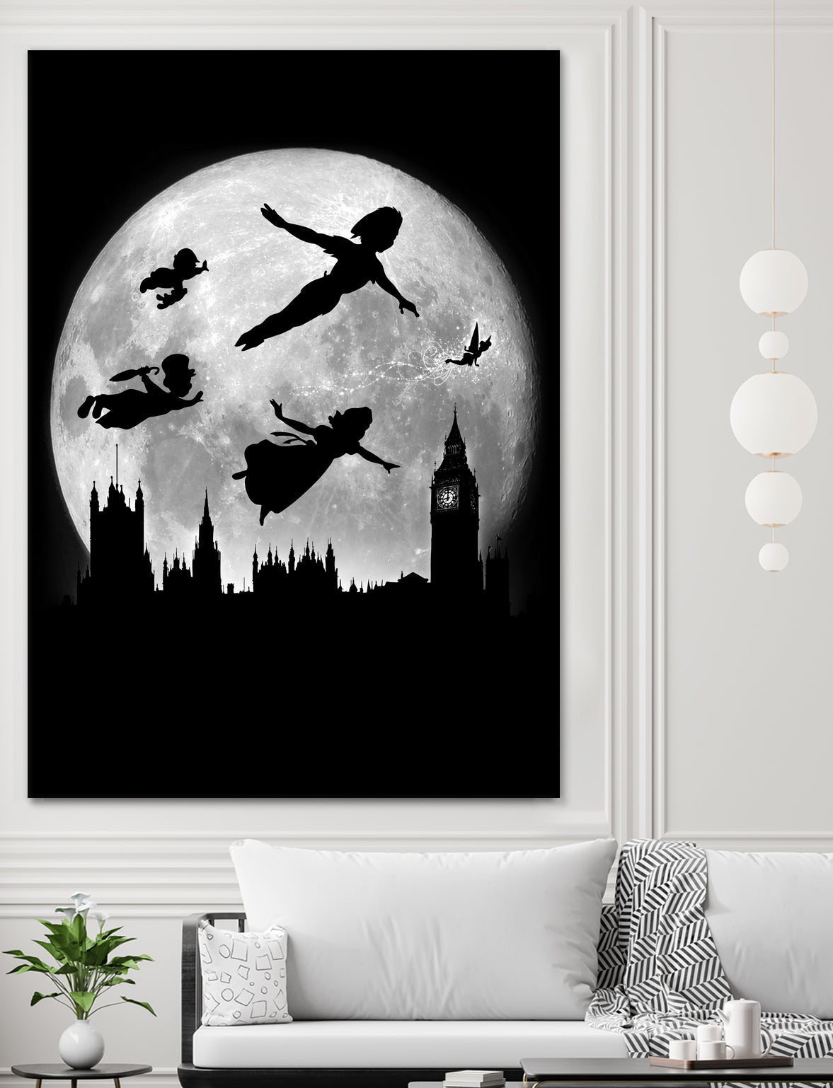 Full moon over London by Antonio Camarena on GIANT ART - black digital painting