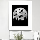 Full moon over London by Antonio Camarena on GIANT ART - black digital painting