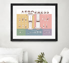 Aeropress Poster by Elaine Chng on GIANT ART - brown typography