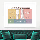 Aeropress Poster by Elaine Chng on GIANT ART - brown typography