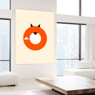 A Most Minimalist Fox by Nicholas Ely on GIANT ART - white vector illustration