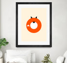 A Most Minimalist Fox by Nicholas Ely on GIANT ART - white vector illustration