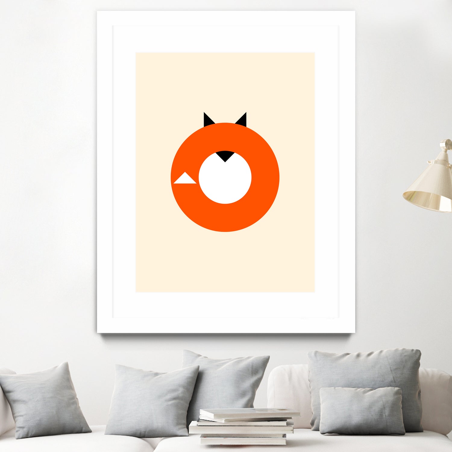 A Most Minimalist Fox by Nicholas Ely on GIANT ART - white vector illustration