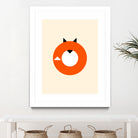 A Most Minimalist Fox by Nicholas Ely on GIANT ART - white vector illustration