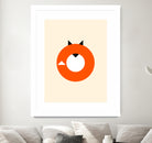 A Most Minimalist Fox by Nicholas Ely on GIANT ART - white vector illustration