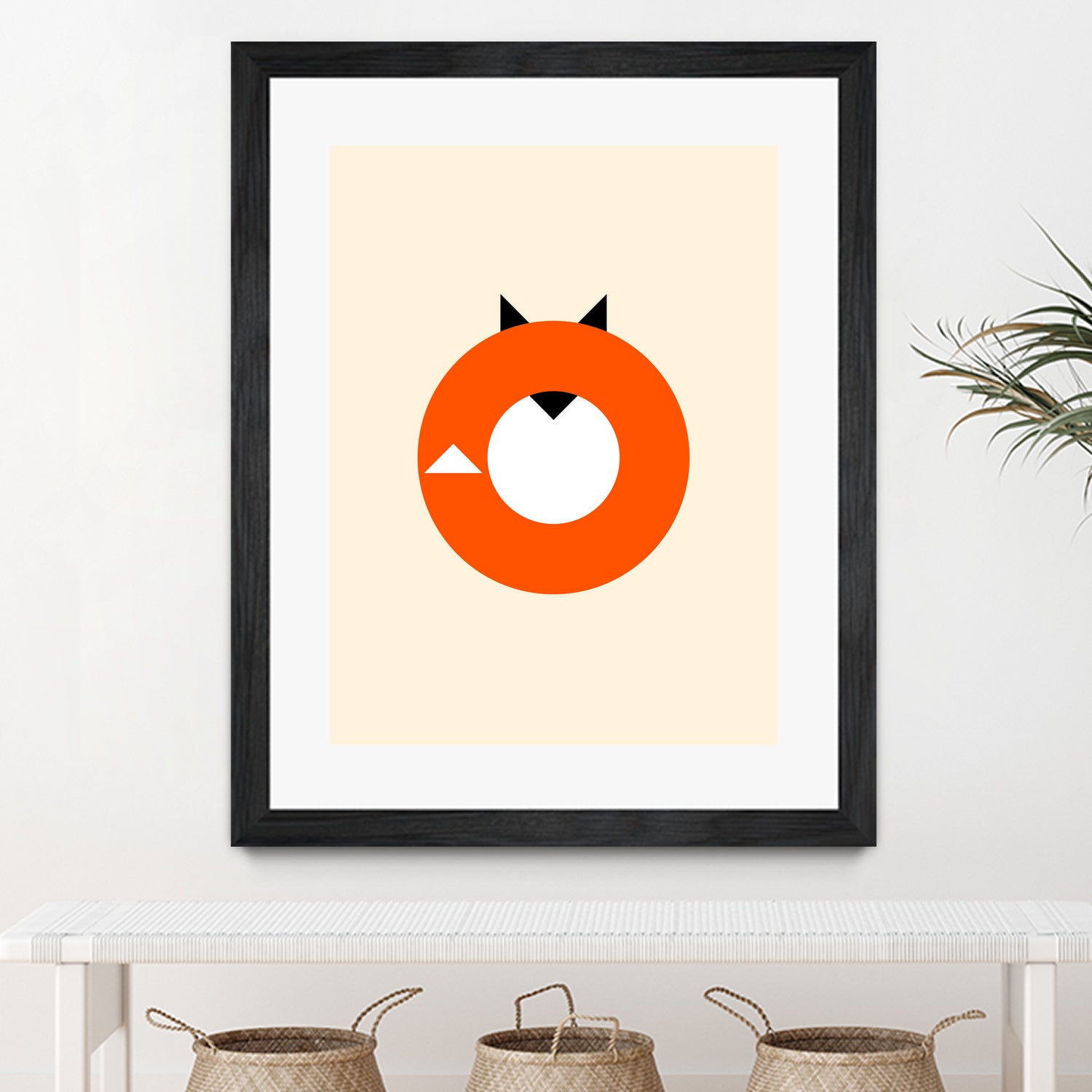 A Most Minimalist Fox by Nicholas Ely on GIANT ART - white vector illustration