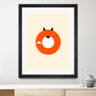 A Most Minimalist Fox by Nicholas Ely on GIANT ART - white vector illustration