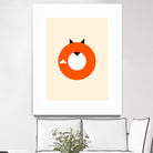 A Most Minimalist Fox by Nicholas Ely on GIANT ART - white vector illustration