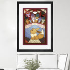 Stained Glass Eevee by Erin Fitzgerald on GIANT ART - fuchsia digital drawing