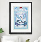 Stained Glass Articuno: Pokemon GO Edition by Erin Fitzgerald on GIANT ART - blue digital drawing