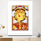 Stained Glass Pikachu by Erin Fitzgerald on GIANT ART - yellow digital drawing