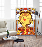 Stained Glass Pikachu by Erin Fitzgerald on GIANT ART - yellow digital drawing