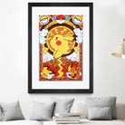 Stained Glass Pikachu by Erin Fitzgerald on GIANT ART - yellow digital drawing