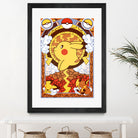 Stained Glass Pikachu by Erin Fitzgerald on GIANT ART - yellow digital drawing