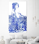 WATER NYMPH XIV by Stevyn Llewellyn on GIANT ART - blue mixed media