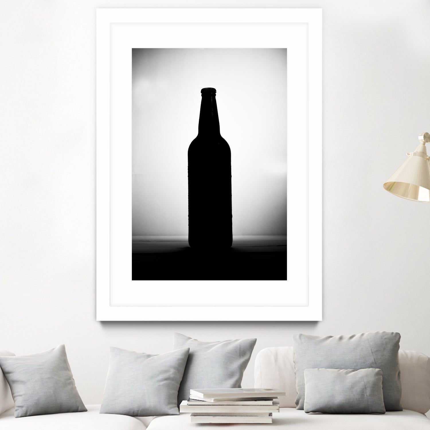 Bottle on White Background by Alvaro Gonzalez on GIANT ART - white photo manipulation