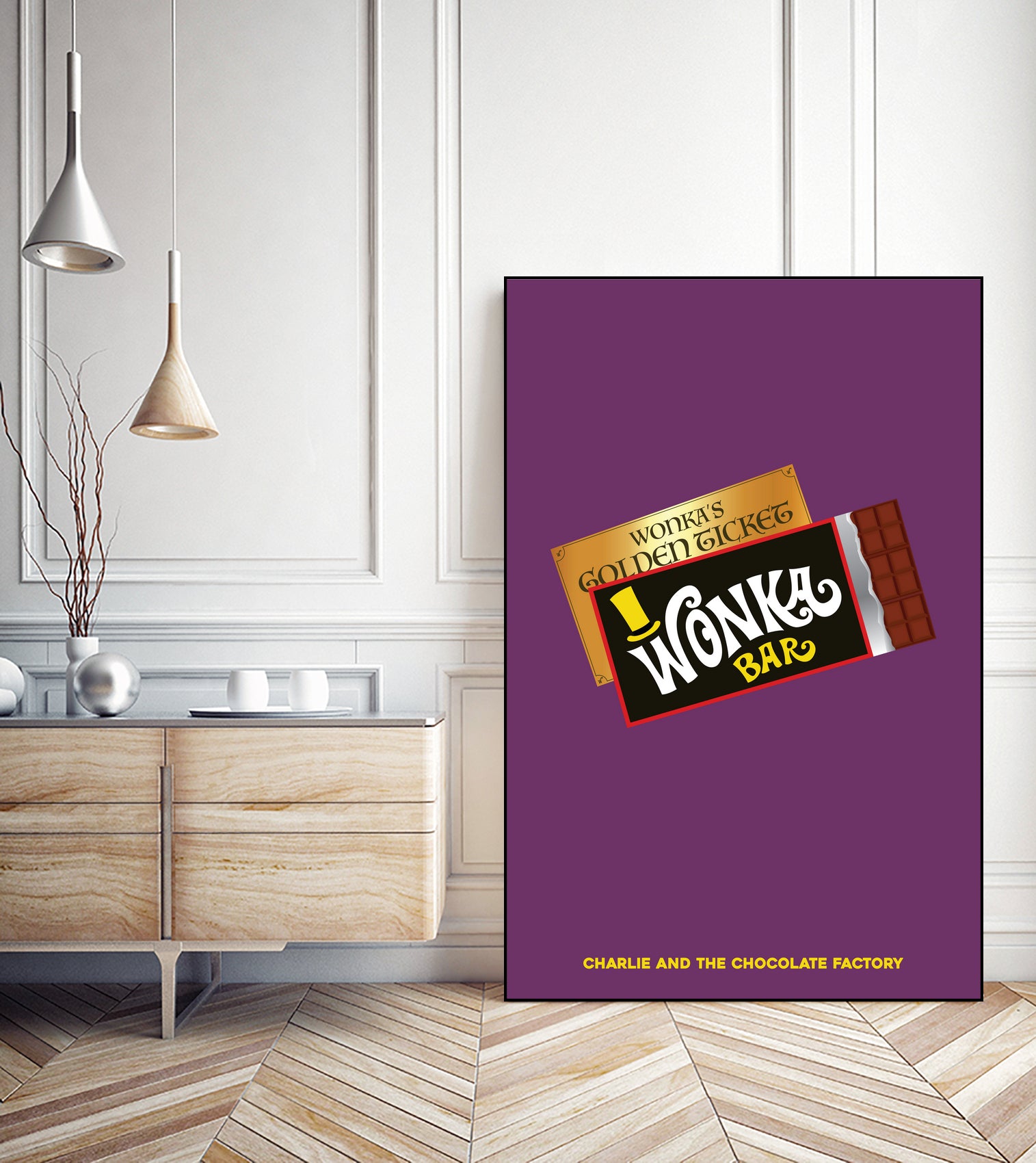 The Charlie and The Chocolate Factory by Rafael Gomes on GIANT ART - fuchsia digital drawing