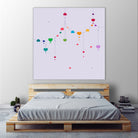 Colorful Love by Alessandra Gagliano on GIANT ART - fuchsia vector illustration