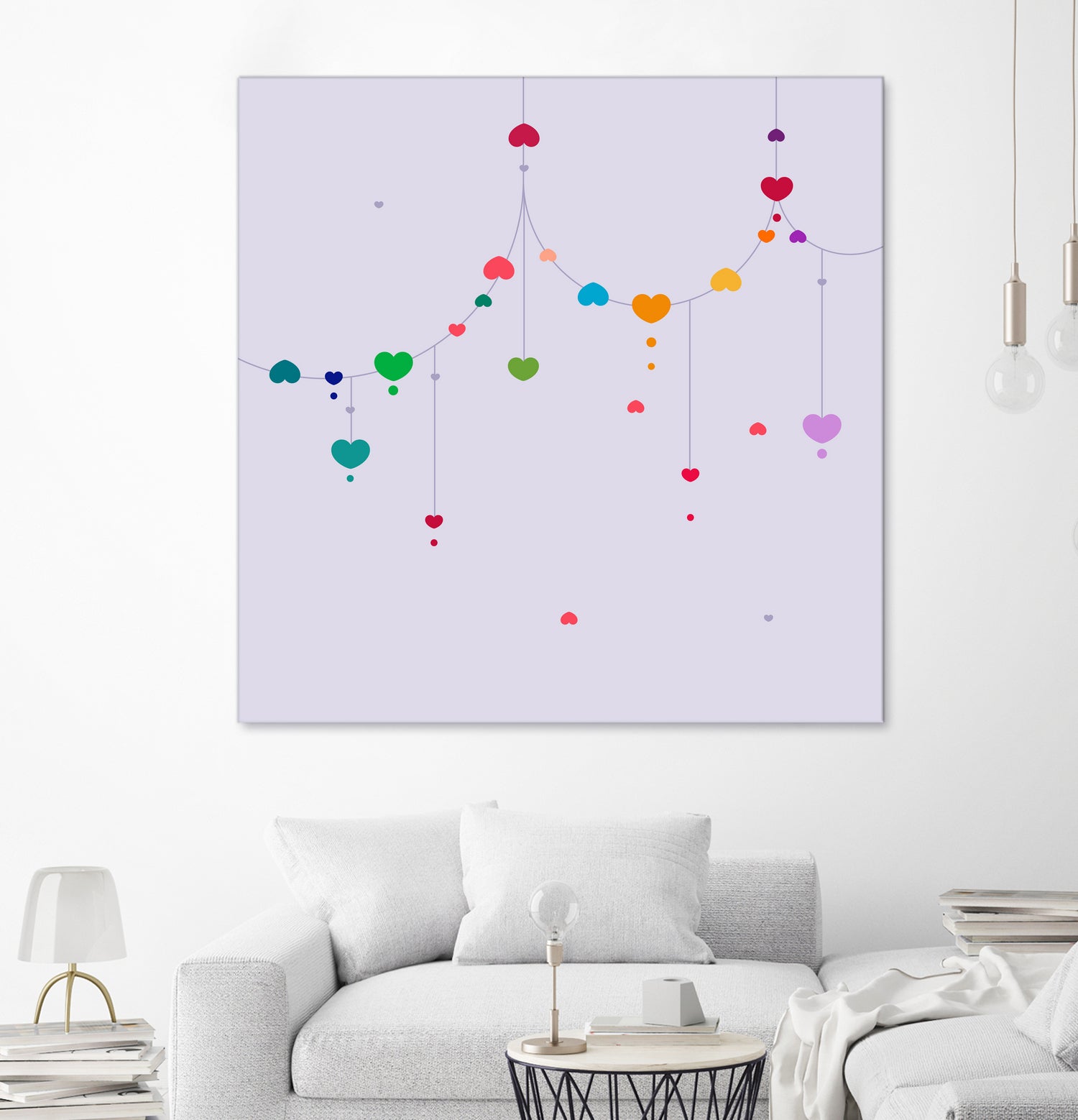 Colorful Love by Alessandra Gagliano on GIANT ART - fuchsia vector illustration