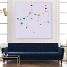 Colorful Love by Alessandra Gagliano on GIANT ART - fuchsia vector illustration