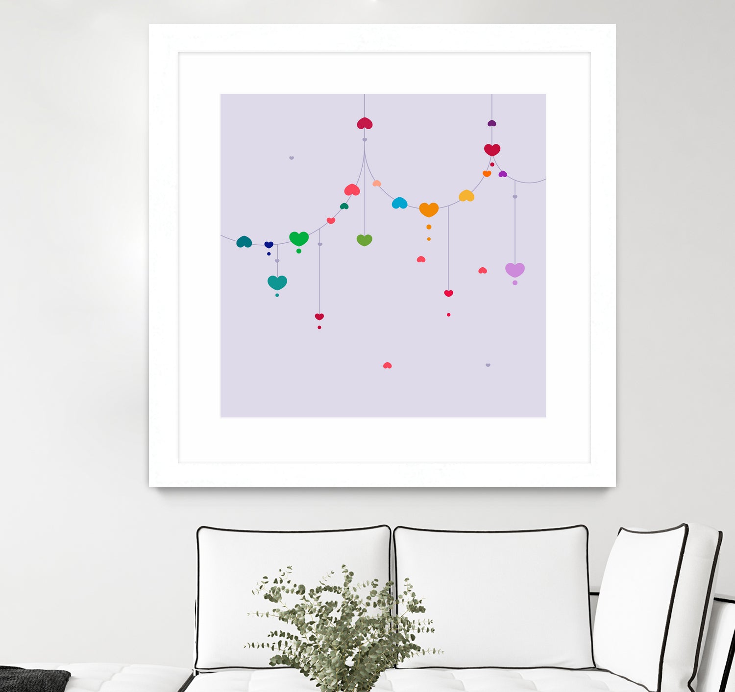 Colorful Love by Alessandra Gagliano on GIANT ART - fuchsia vector illustration