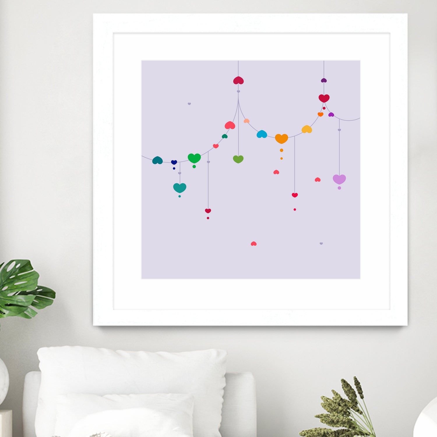 Colorful Love by Alessandra Gagliano on GIANT ART - fuchsia vector illustration