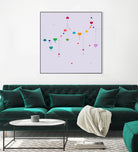 Colorful Love by Alessandra Gagliano on GIANT ART - fuchsia vector illustration