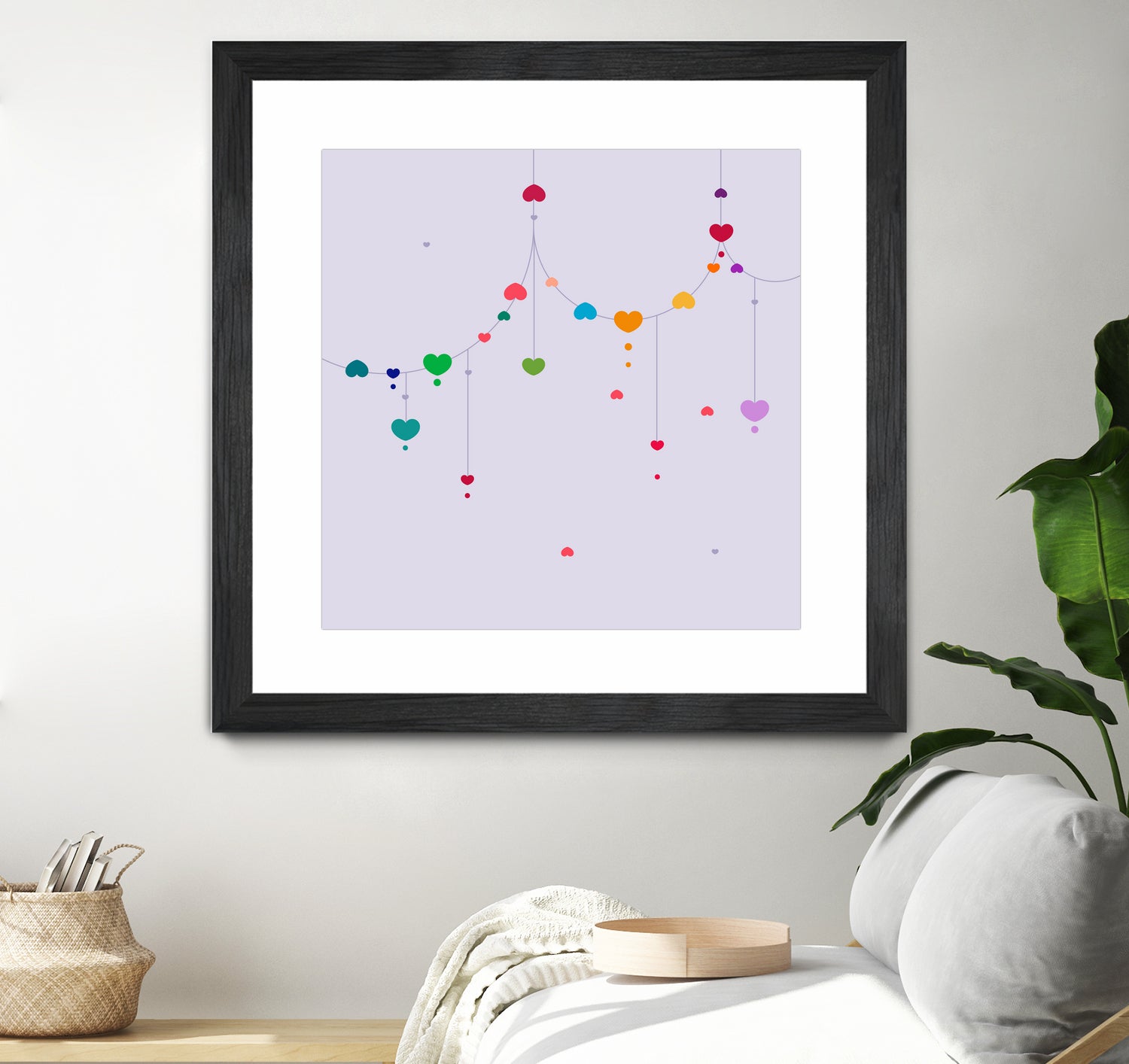 Colorful Love by Alessandra Gagliano on GIANT ART - fuchsia vector illustration