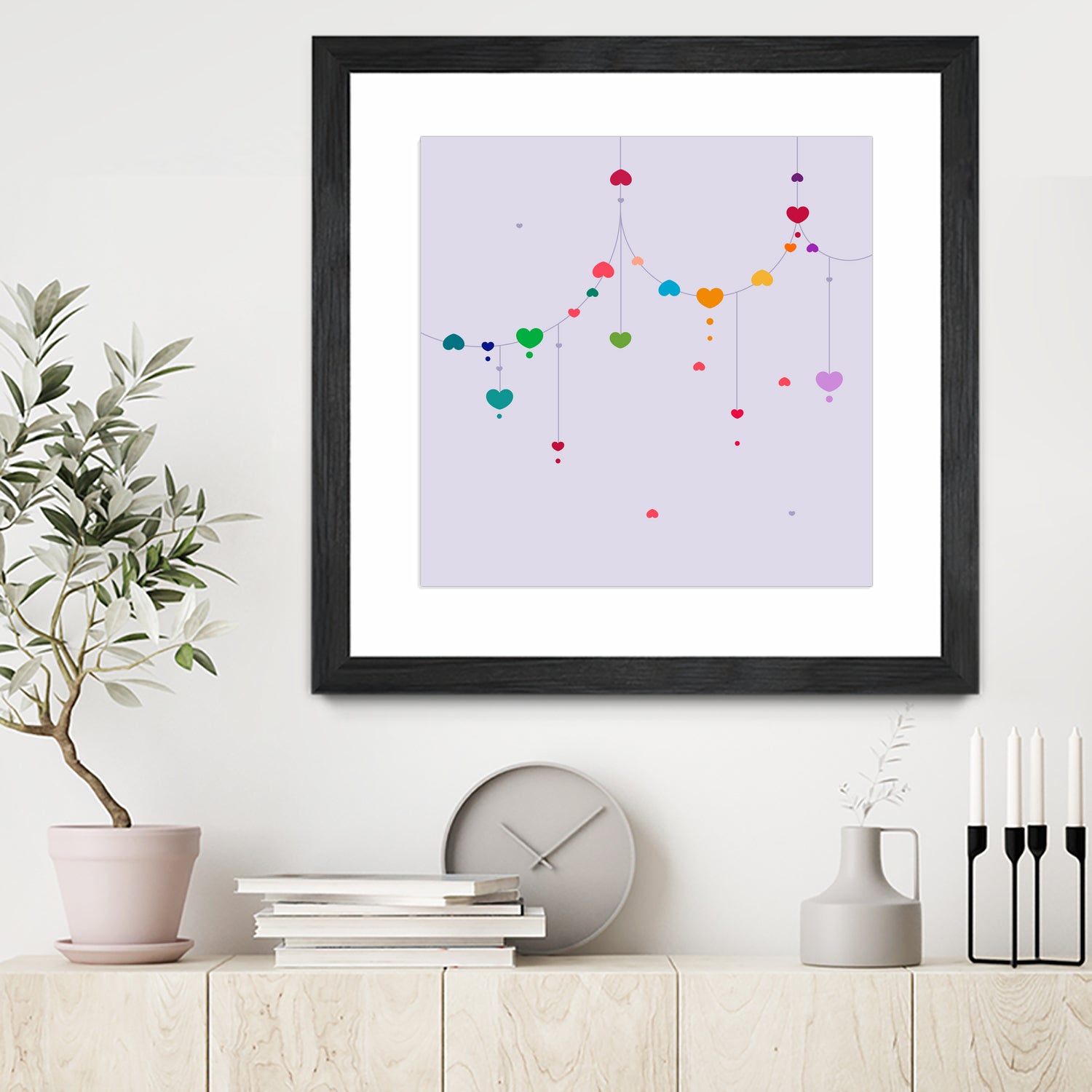 Colorful Love by Alessandra Gagliano on GIANT ART - fuchsia vector illustration