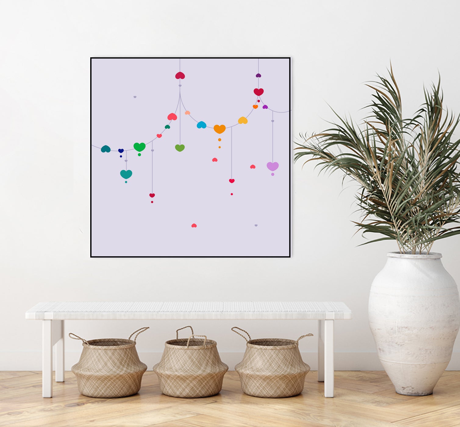 Colorful Love by Alessandra Gagliano on GIANT ART - fuchsia vector illustration