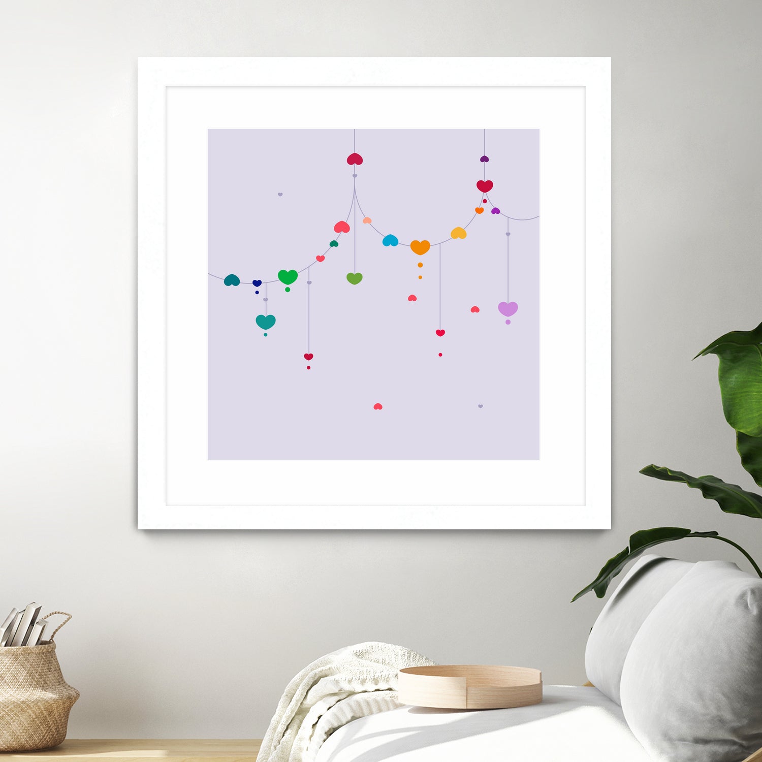 Colorful Love by Alessandra Gagliano on GIANT ART - fuchsia vector illustration